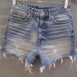 Lucky Brand High Rise Cut Off Denim Shorts